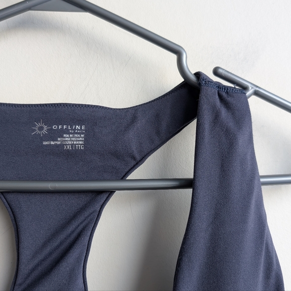 Aerie Offline Blue Racerback Sports Bra - Picture 6 of 6